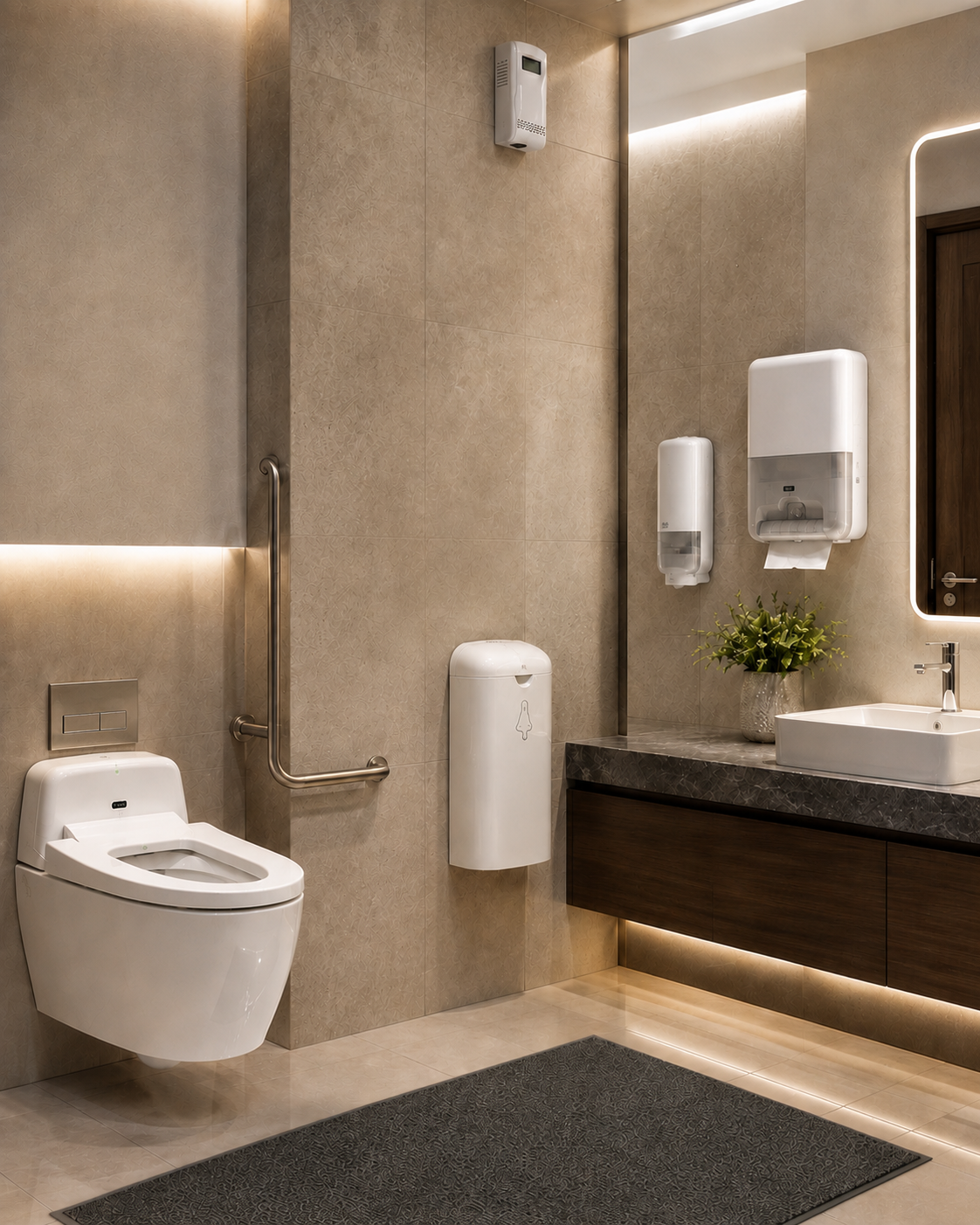 Gestione completa area bagno