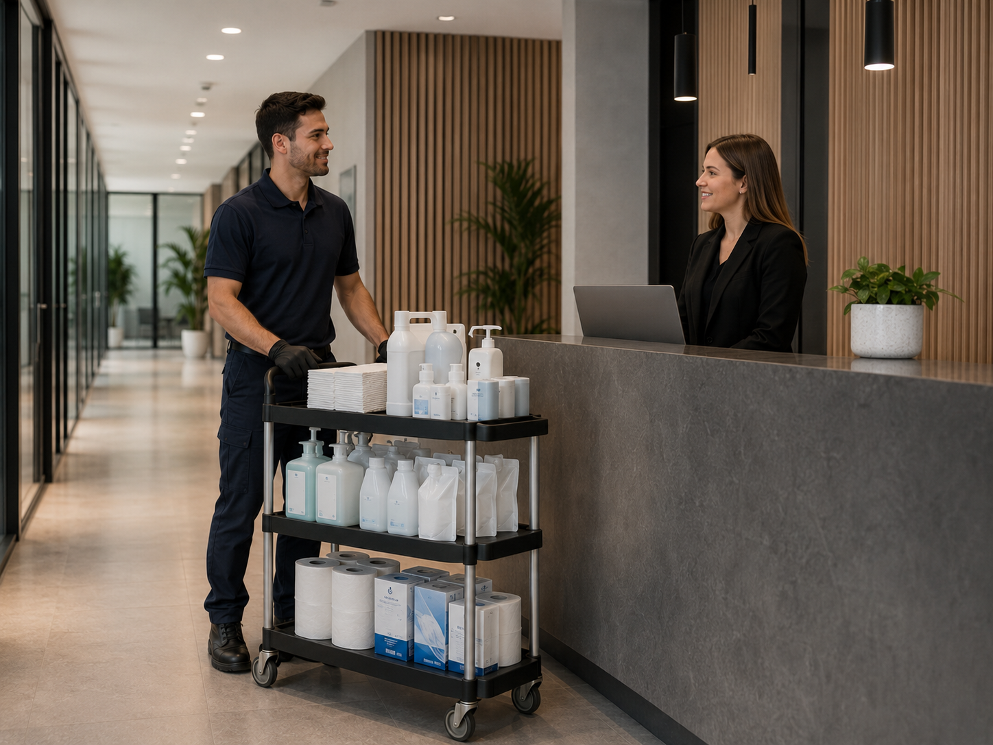 Fornitura professionale Sanimax presso un cliente